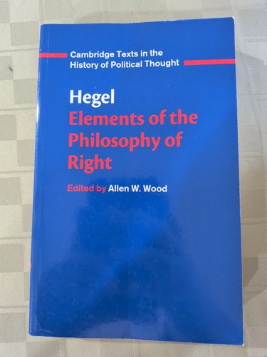 Hegel elements of - -,