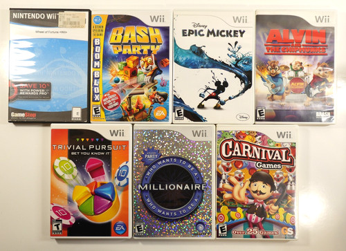 Nintendo wii games - lot, 7