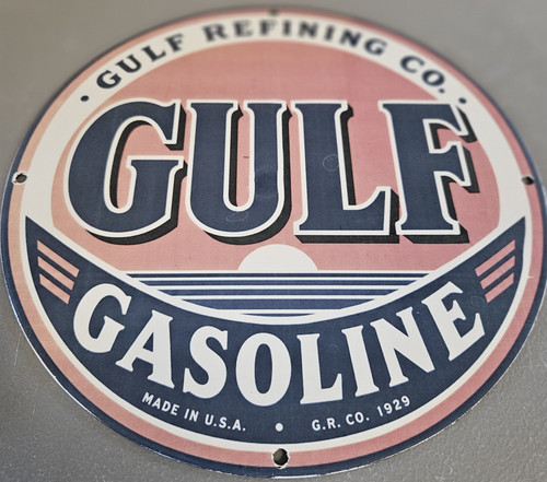 Vintage 1929 gulf gasoline - 1929,