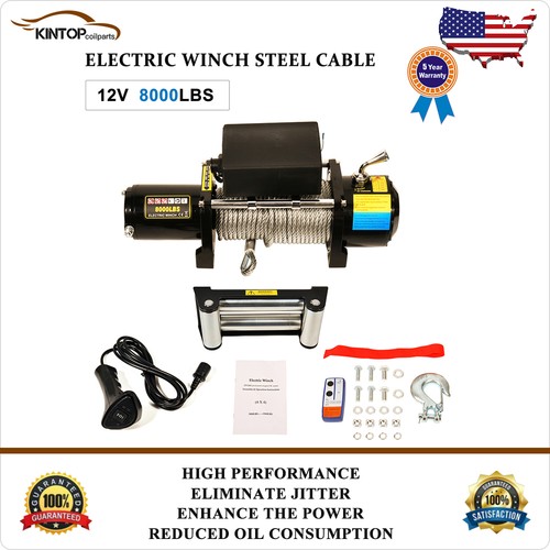 12v 8000lbs electric recovery - 8000lbs,