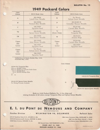 1948 1949 packard paint - 1948, &