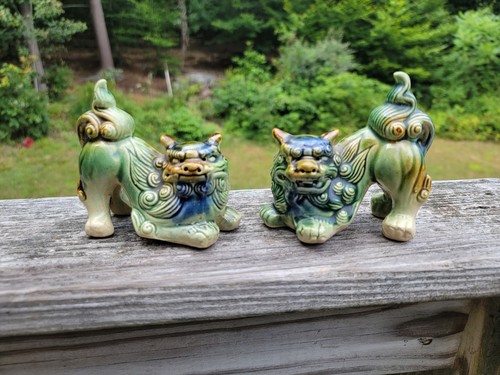 Vintage chinese ceramic green - vintage,