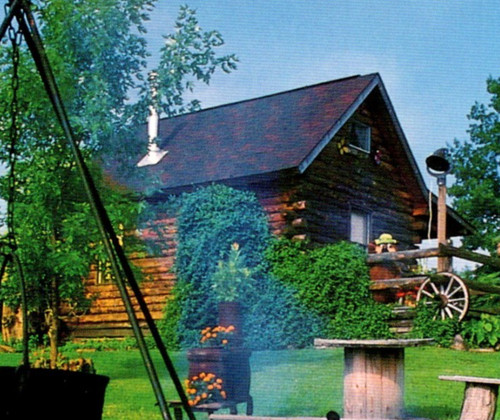 Vintage postcard country - vintage,