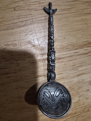 Boma pewter totem pole spoon - pole,