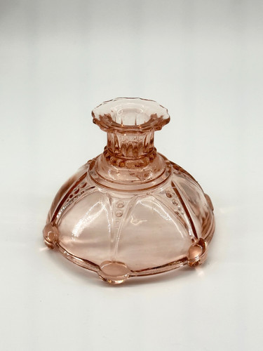 Single pink depression - pink, glass