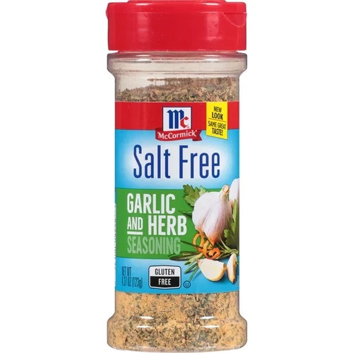 Mccormick salt free garlic and - garlic,