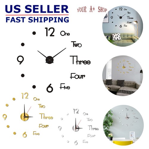 Diy large wall clock mirror - diy,