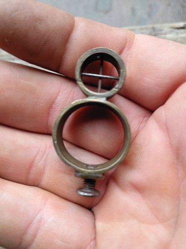 Vintage brass musket sniper - brass,