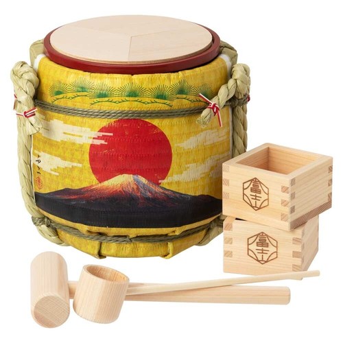 Mini japanese sake barrel - japanese, taru