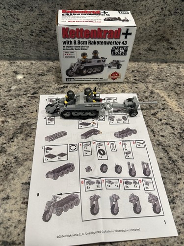 Brickmania kettenkrad 8cm 43 - brickmania, 8.8cm