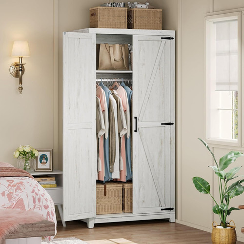 Farmhouse wardrobe closet - wardrobe,
