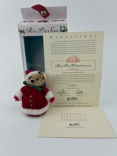 Steiff roly poly santa - poly,