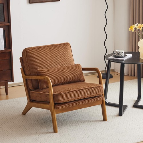 Corduroy accent chair - accent, with