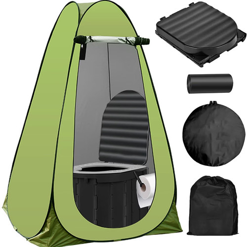 Portable camping toilet - portable, &