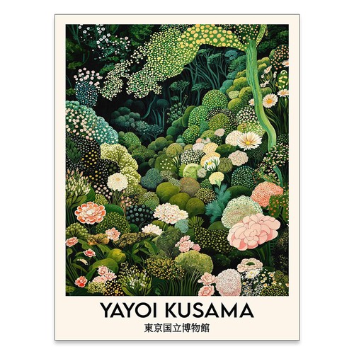 Yayoi kusama botanical - kusama, wall