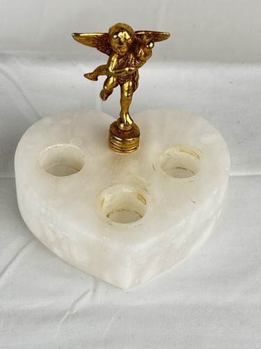 Italian alabaster cherub - italian,