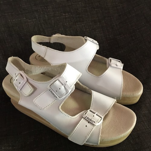 Rubio white leather wood - white,