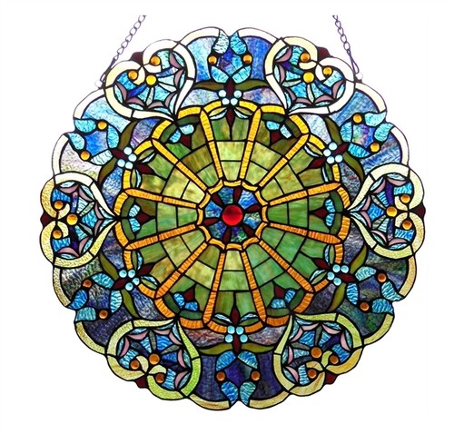 Stained glass window panel - glass,
