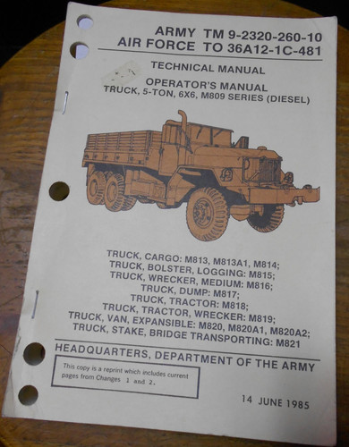 Ton 6x6 m809 series - 5,
