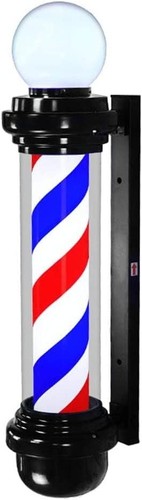 Barber pole light rotating - 35",