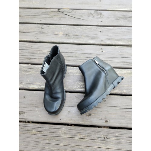 Sorel evie zip bootie black - zip,