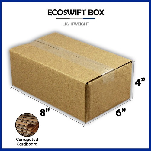 Box 8x6x4 ecoswift brand - 1-box,