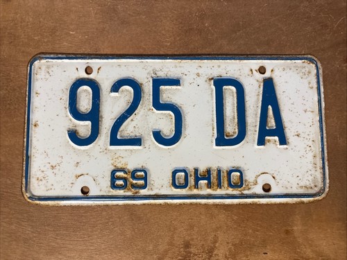 1969 ohio license plate - ohio, #