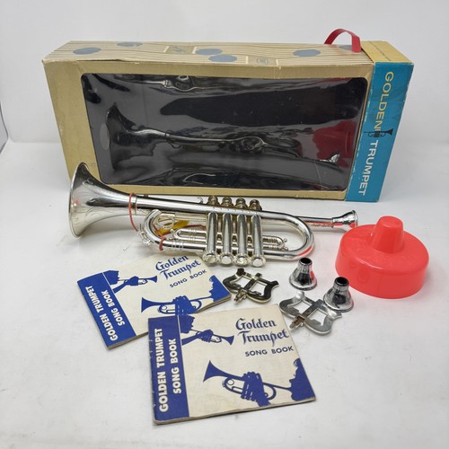 Vintage emenee golden - vintage, trumpet