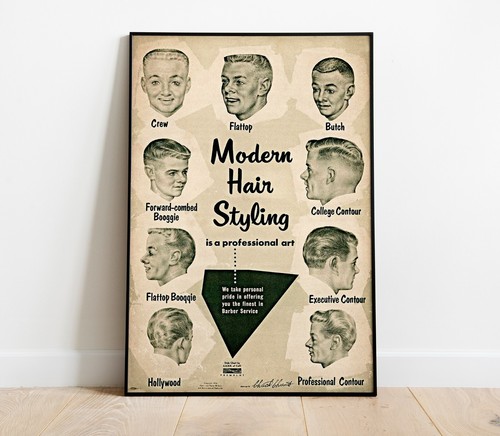 Barbershop poster vintage - vintage, hair