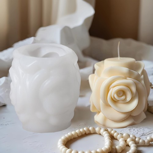 Rose pillar candle molds - pillar,