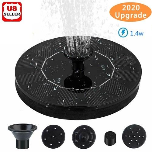 Solar power bird - bird, fountain