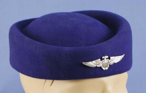 Flight attendant costume hat - flight,