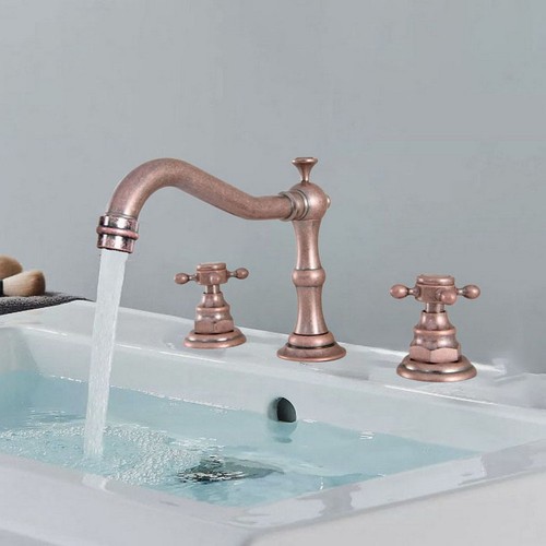 Brass holes bathroom sink - holes,
