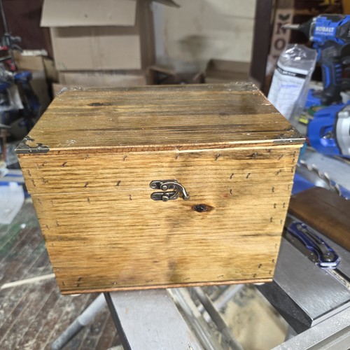 Keepsake box 10x7x7 stained - keepsake,