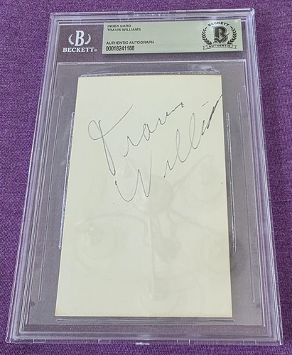 Travis williams autographed - travis,