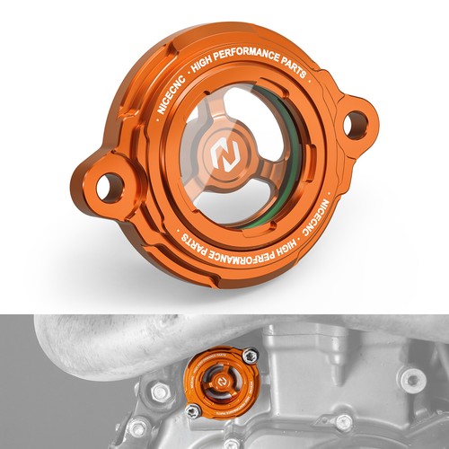 Clear oil filter cover cap - oil, for