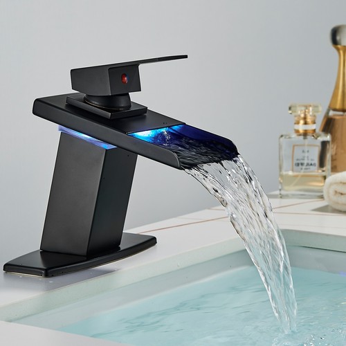 Black bathroom sink - black,