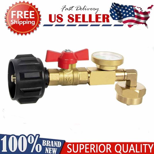 Propane filling adapter with