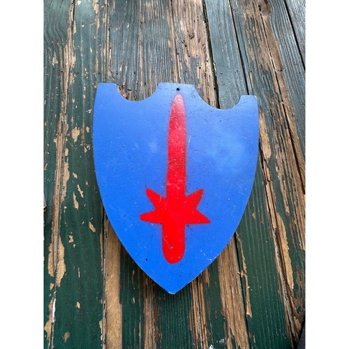 Handmade wooden toy shield - wooden,