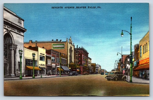 Postcard beaver falls - postcard, pa