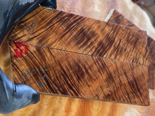 Stabilized curly koa scales - curly,