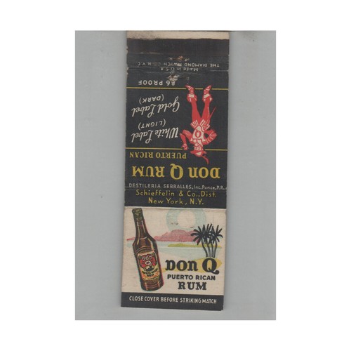 Matchbook cover don - q, puerto
