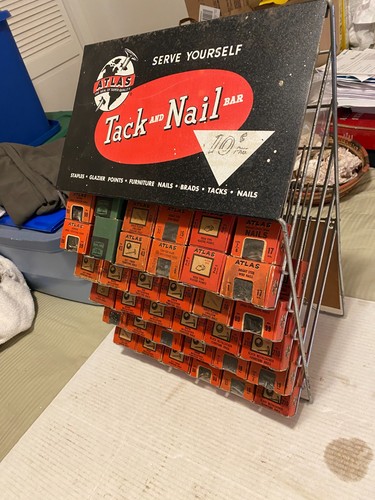 Vintage atlas tack and - atlas, nail