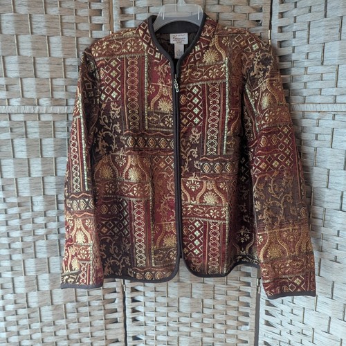 Vtg blazer jacket burgundy - vtg,