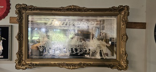 Budweiser framed breweriana - budweiser,