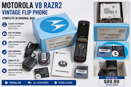 Rare motorola razr2 blue - rare,