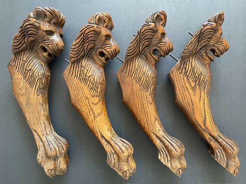 Set antique hand carved - set,