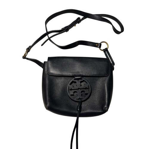 Black leather tory burch - leather,