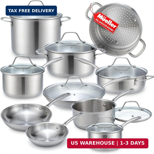 Mueller piece stainless - mueller, 17-piece