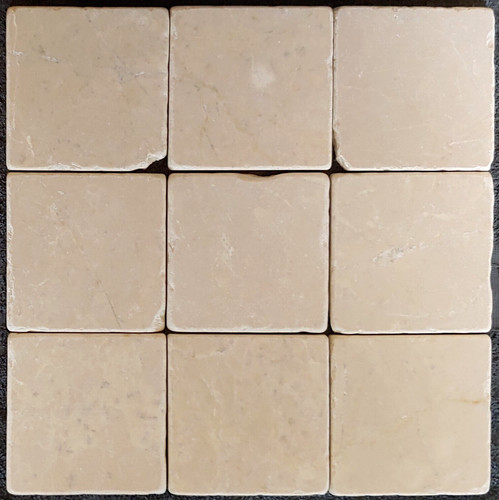 Botticino 4x4 beige tumbled - 4x4,